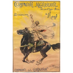 Antique Poster Compagnie Algérienne, Maurice Romberg, 1918, Compagnie Algérienne 