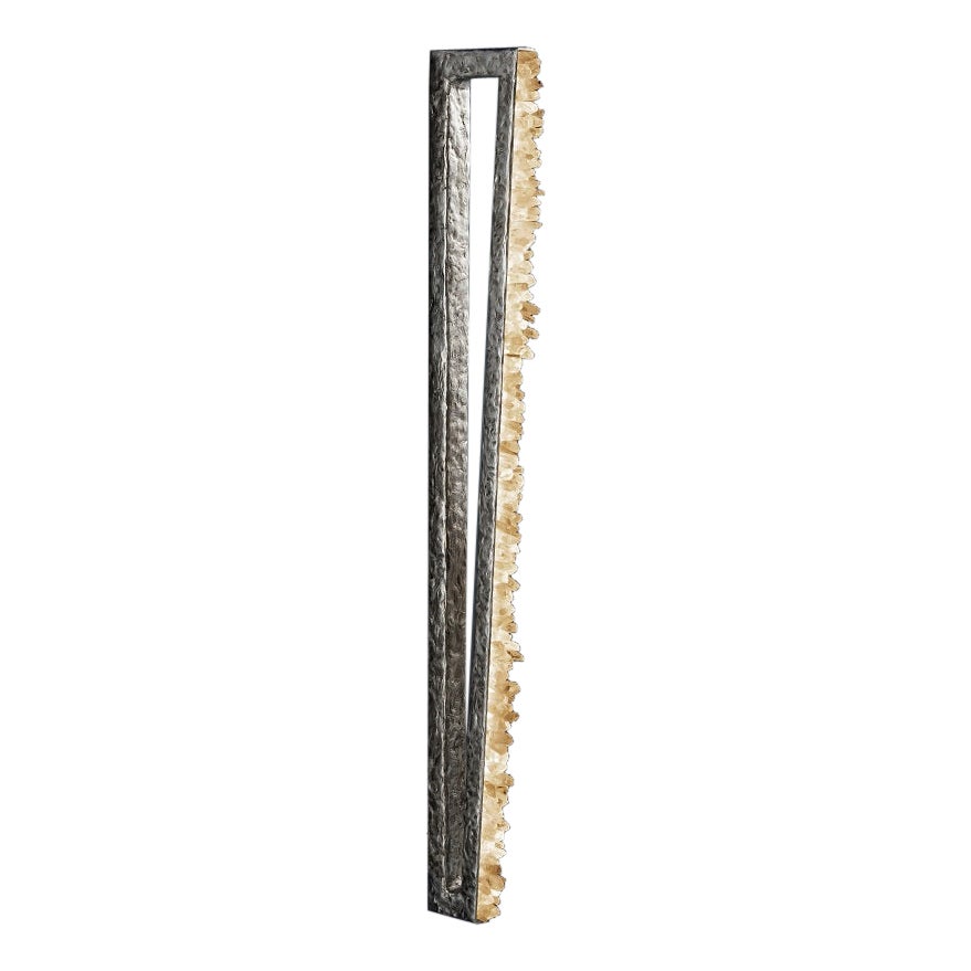 Quartz and Bronze Wall Light II by Aver For Sale