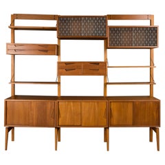 Teak Modular Wall Unit, Brodrene Jatog Mobelfabrik, Norway, 1960s