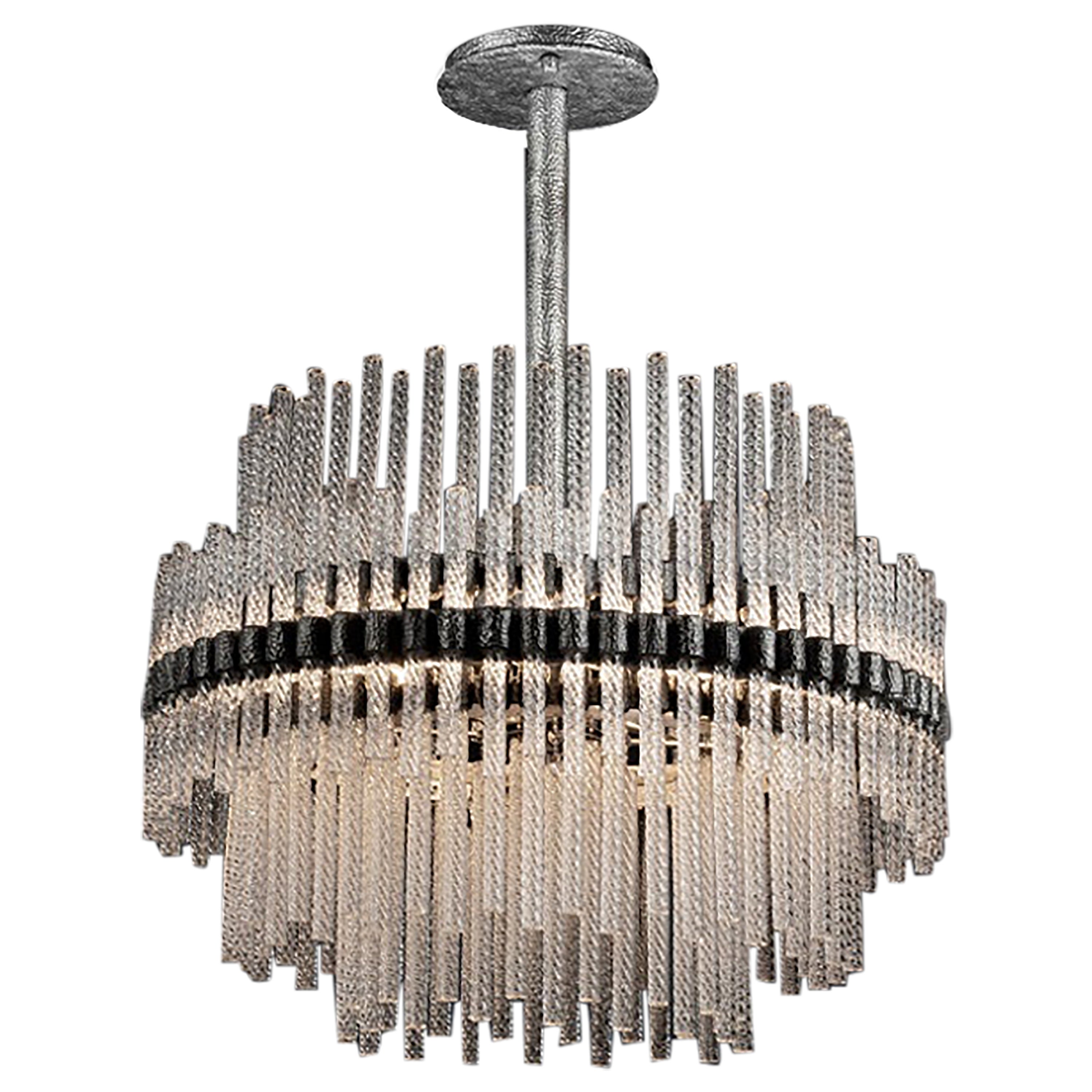 Glass Chandelier by Aver