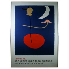 Joan Miro Danseuse Espangnole 1961 Vintage Modern Lithograph Exhibition Poster