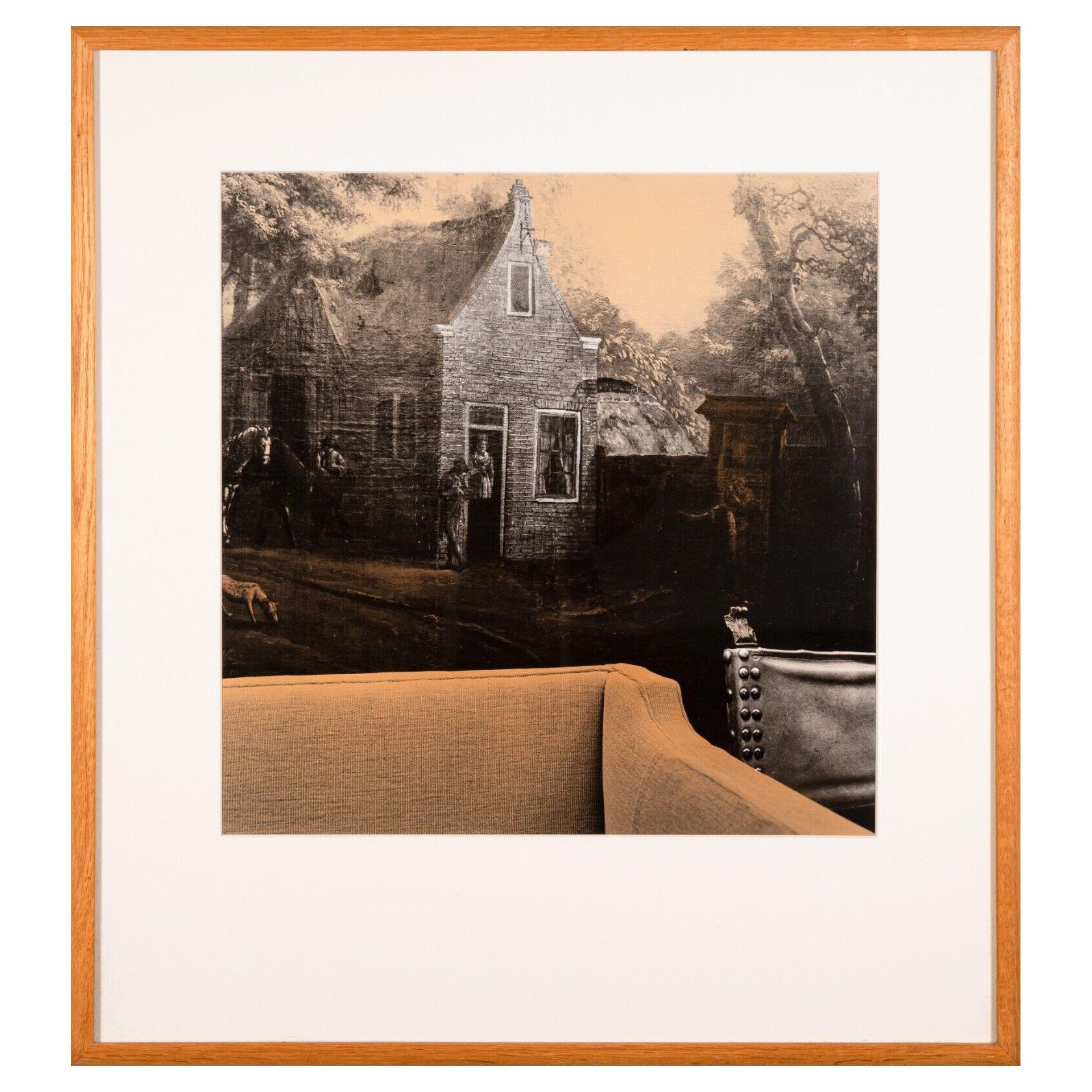 Denny Moers Contemporary Surrealist Hand Printed Photographic Monoprint Framed For Sale