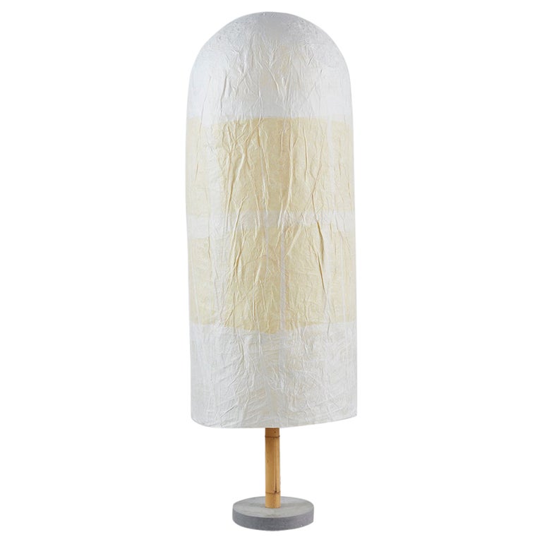 Lamp with Japanese rice-paper shade, 2014, offered by Friedman Benda