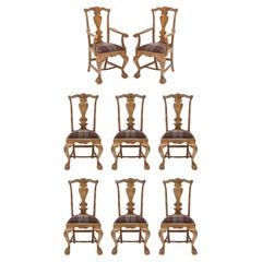 Set of Eight French Dining Chairs Purchased from Ralph Lauren