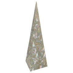 Used Tessellated Mother of Pearl Obelisk