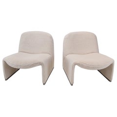 Set of 2 Alky Lounge Chairs by Giancarlo Piretti for Artifort, 1970s