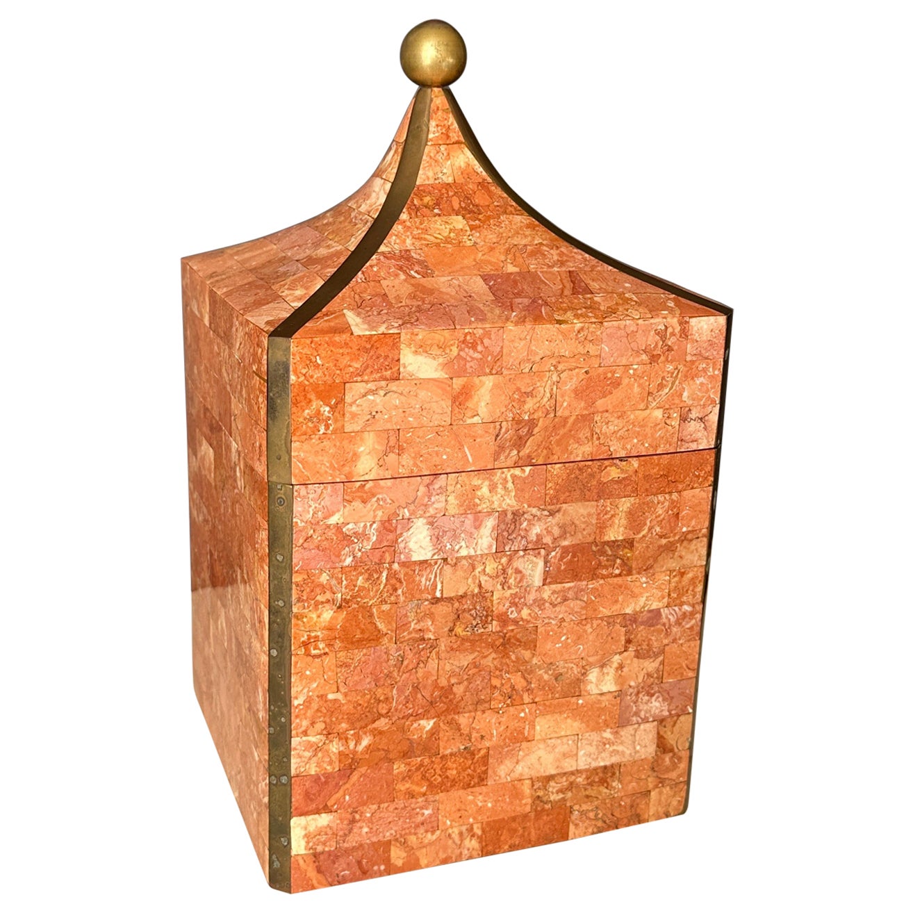 Maitland Smith Tessellated Stone Box