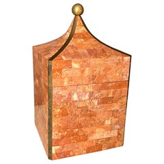 Vintage Maitland Smith Tessellated Stone Box