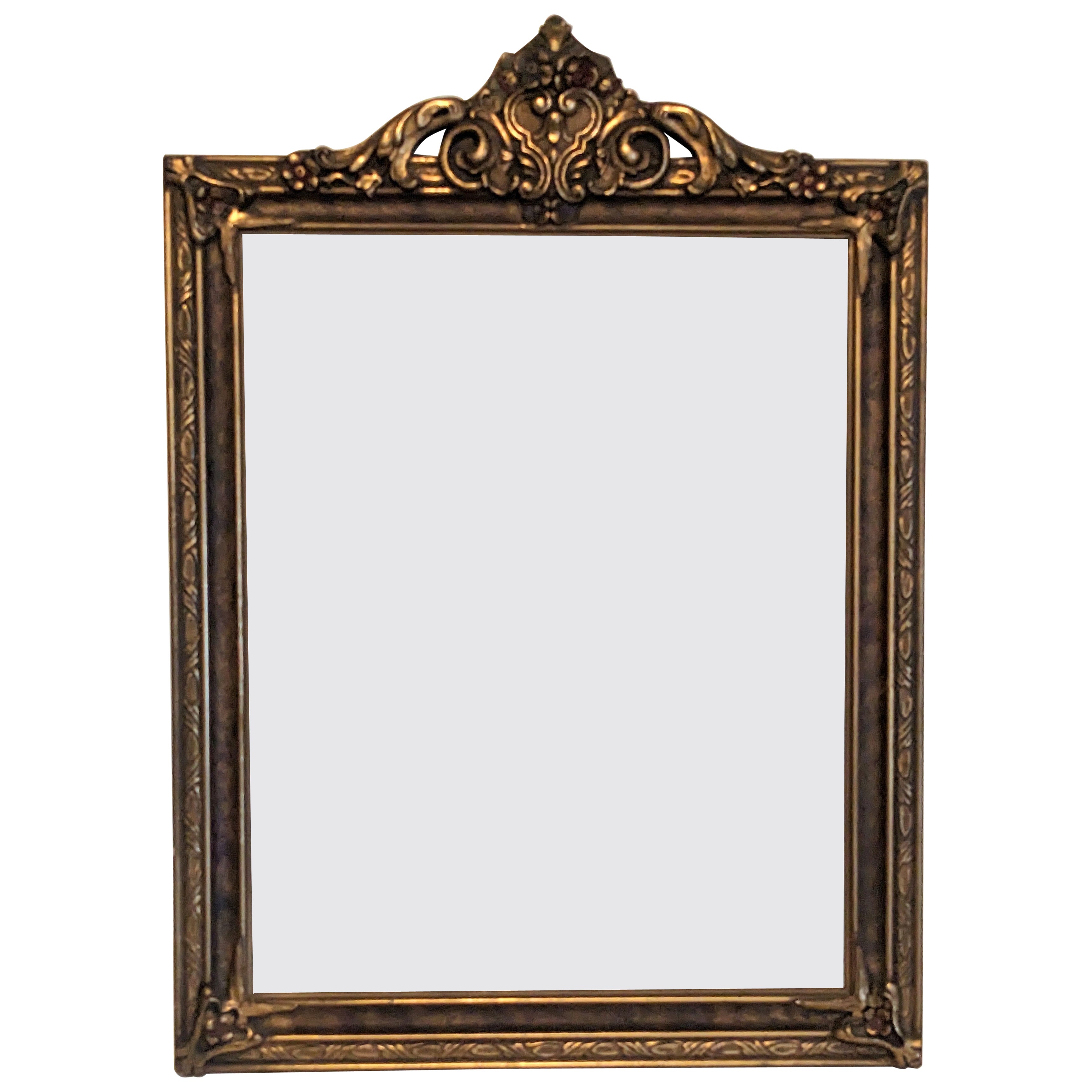 Arts and Crafts Patinaed Carved Frame For Sale
