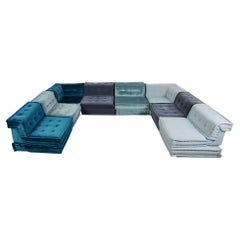 Retro Roche Bobois Mah Jong Modular Sectional Sofa