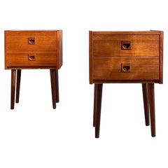 Danish Nightstands in Teak from Brouer Møbelfabrik, 1960s, Set of 2