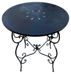 Used Wrought Iron Bistro Cafe Table