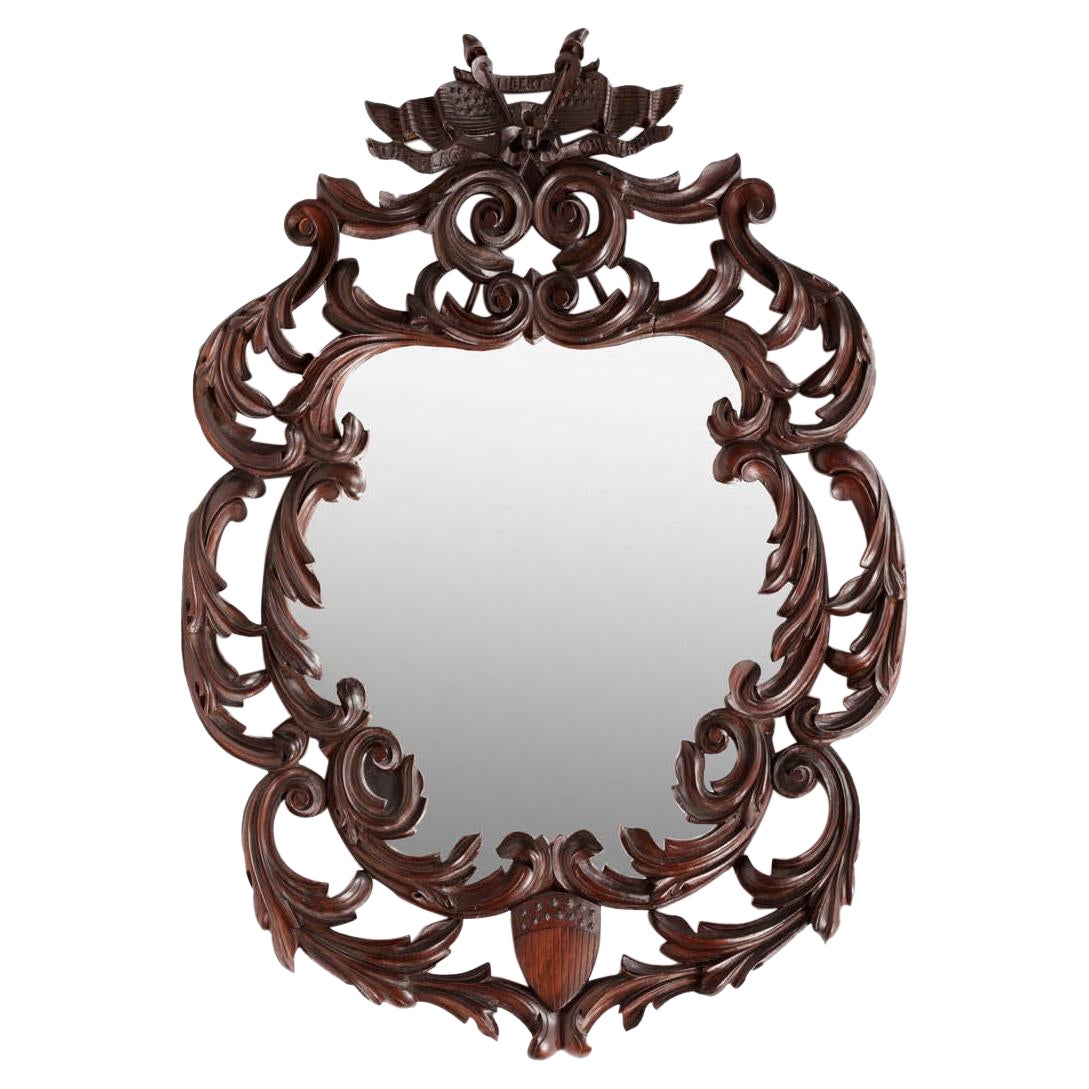 19th Century English Mirror in the Americanised Fashion For Sale