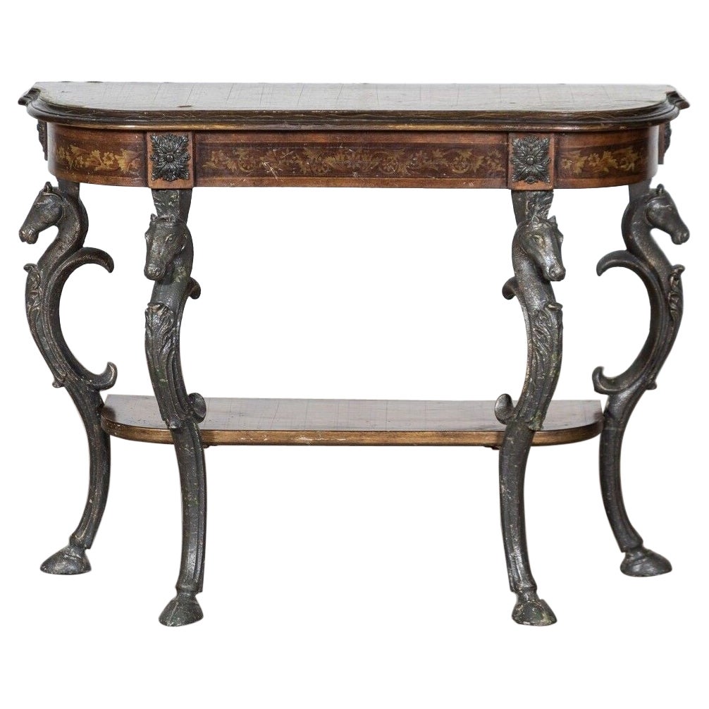 Midcentury Italian Decorative Console Table