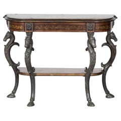 Midcentury Italian Decorative Console Table