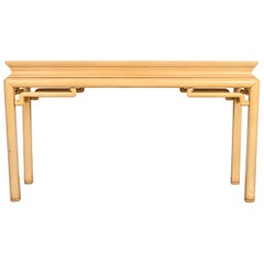 Michael Taylor for Baker Furniture Hollywood Regency Chinoiserie Console Table