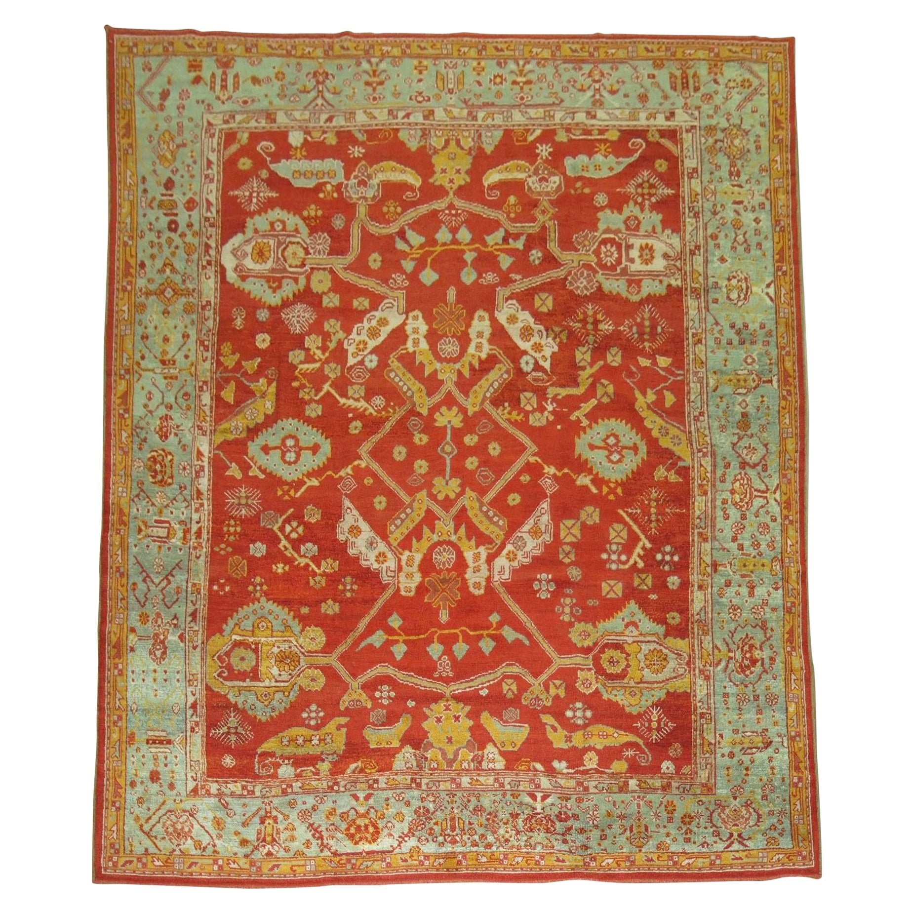 Colección Zabihi Alfombra Angora Antique Oushak Tamaño Habitación