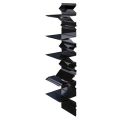 Black Item 4 Turning Points Bookcase Shelf by Scattered Disc Objects