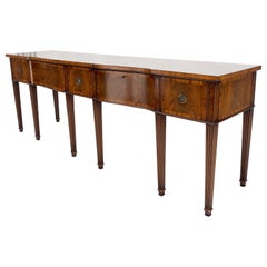 Federal Mahogany Banded & Dovetailed Drawers Sideboard Credenza