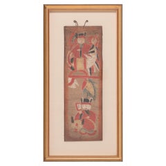 Antique Taoist Ceremonial Scroll Painting, circa 1870