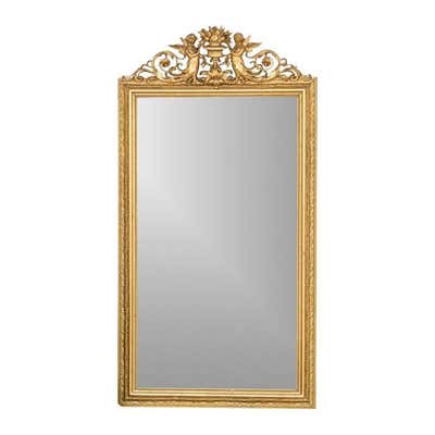 Large Scale Decorative French Style Carved and Painted Mirror For Sale ... Large Scale Decorative French Style Carved and Painted Mirror For Sale ...