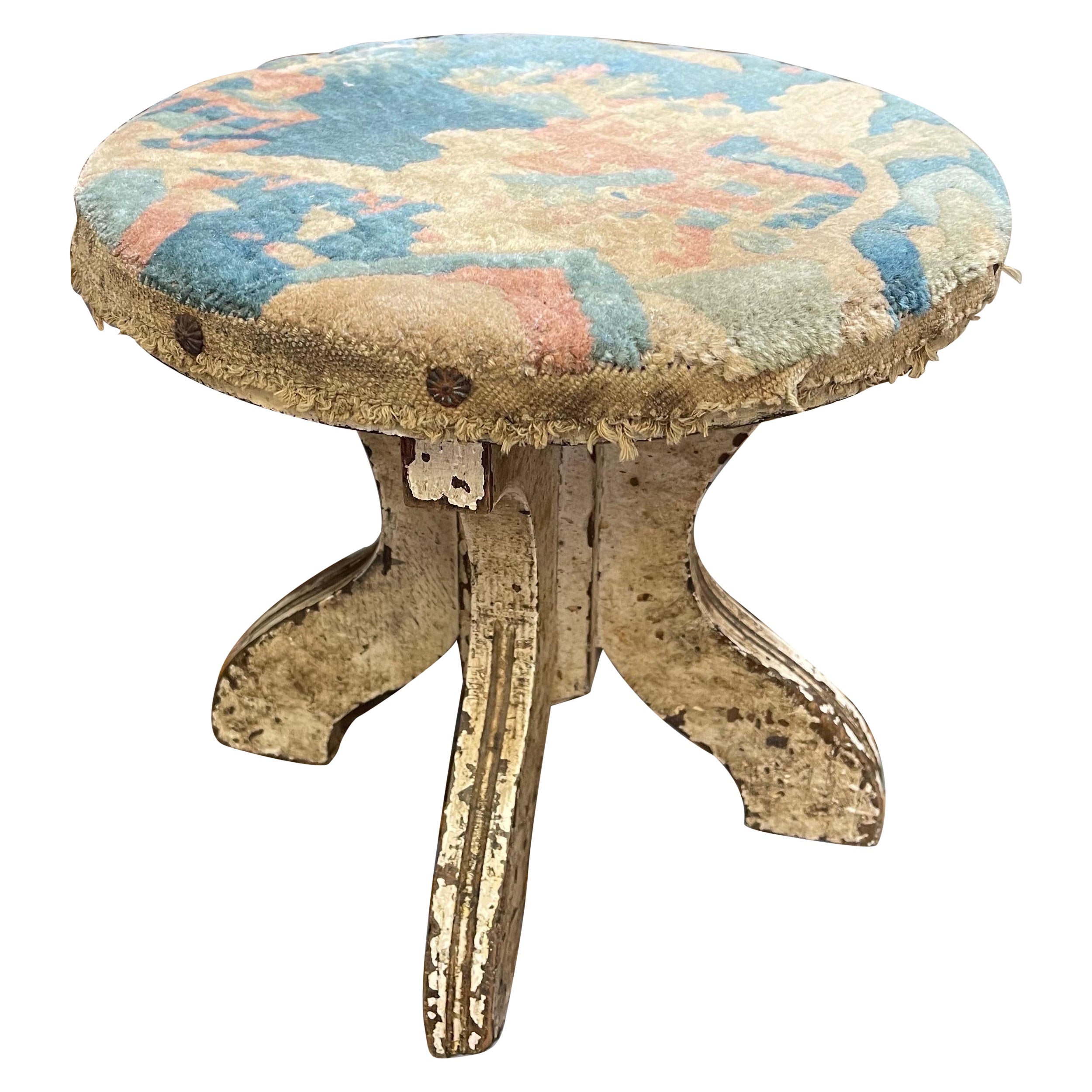 Antique Style Decorative Stool For Sale