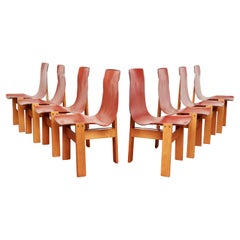 Angelo Mangiarotti Tre 3 Chair, Set of 8 