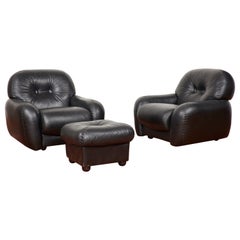 Adriano Piazzesi Armchairs and Ottoman