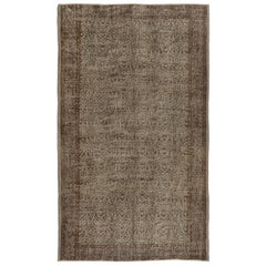 Alfombra turca vintage hecha a mano en gris y marrón, genial 4 Interiores modernos