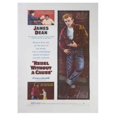 1958 Rebel Without a Cause Original Vintage Poster