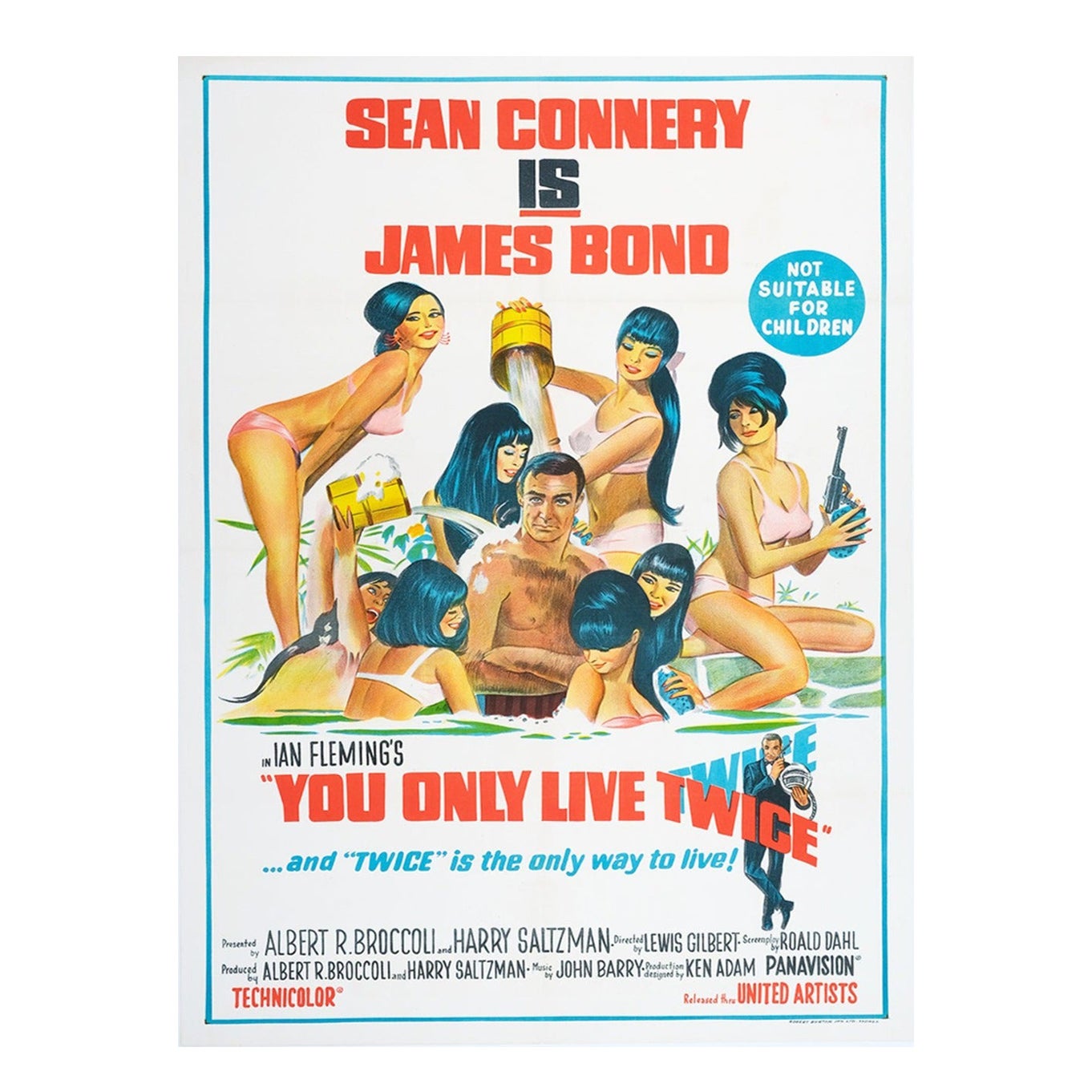 1967 You Only Live Twice Original Vintage Poster For Sale