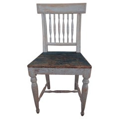 Antique 19th Century Swedish Gustavian Chair with Originalpaint