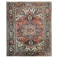 Vintage Persian Heriz Carpet