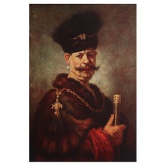 Original Antique Print After Rembrandt, Portrait of a Gentleman, circa 1900