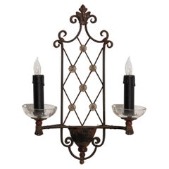 1940s French Metal Sconce