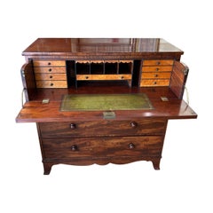 19th Century George III Mahogany Secretaire