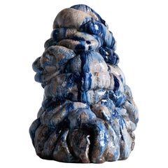 Sculpture en plastique bleue de Natasja Alers