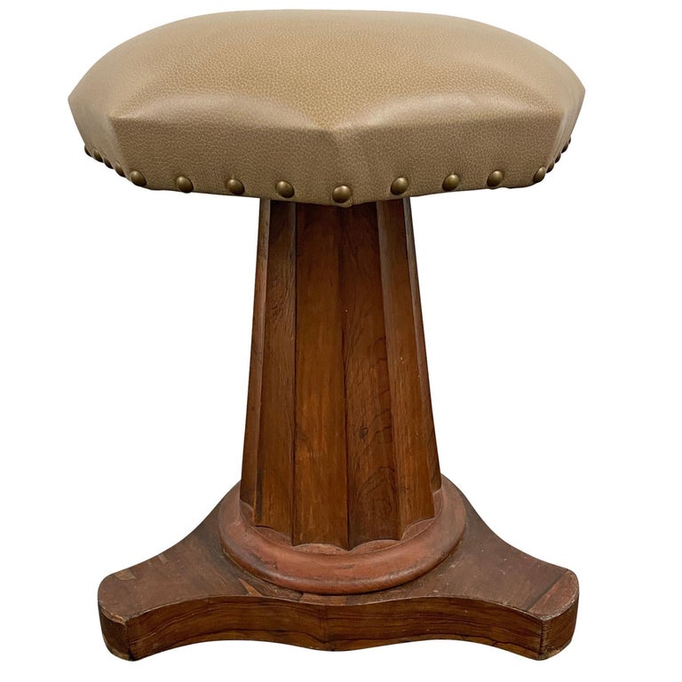 Early 20th Century American Empire Stool For Sale at 1stDibs