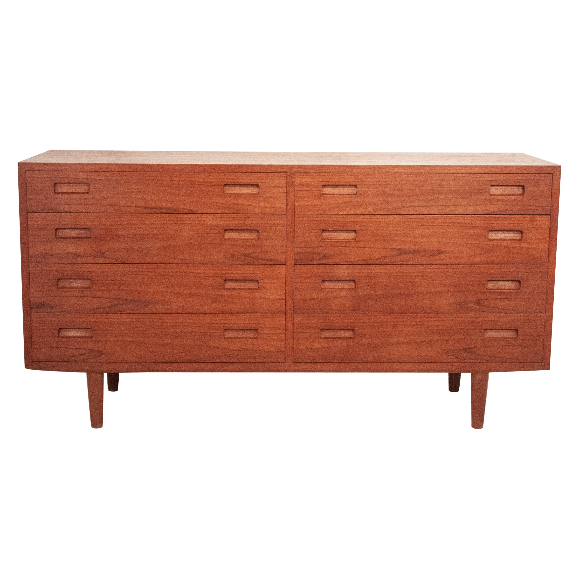 Danish Chest of Drawers Teak Wood by Carlo Jensen for Hundevad, 1950s For Sale