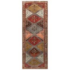 Antique Persian Malayer Runner Rug. 3 ft 6 in x 9 ft 8 in