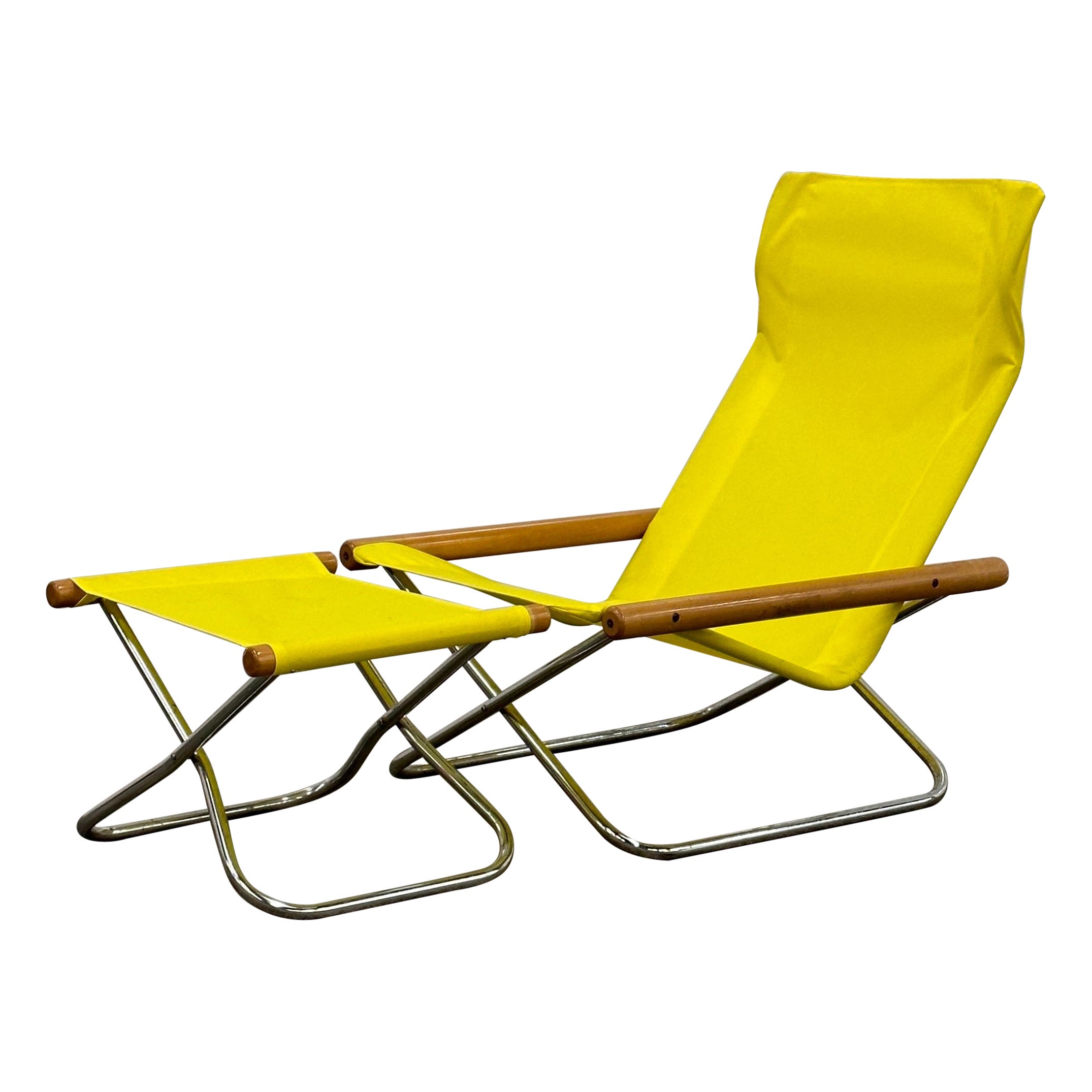 NY Folding Chair + Ottoman by Takeshi Nii For Sale