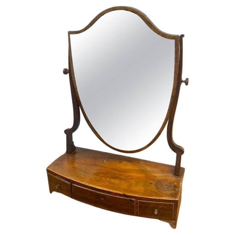 George II Shaving Mirror on Stand For Sale