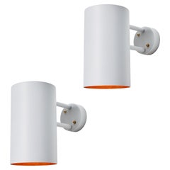 Pair of Large Hans-Agne Jakobsson C 627 'Rulle' Outdoor Sconces in White