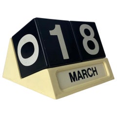 Vintage Danish Mid-Century Modern Perpetual Desk Calendar by Ole Jorgensen