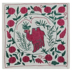 Home Decor Silk Hand Embroidered Suzani Cushion Cover from Uzbekistan