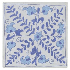 Modern Silk Embroidery Suzani Cushion Cover, New Uzbek Lace Pillowcase