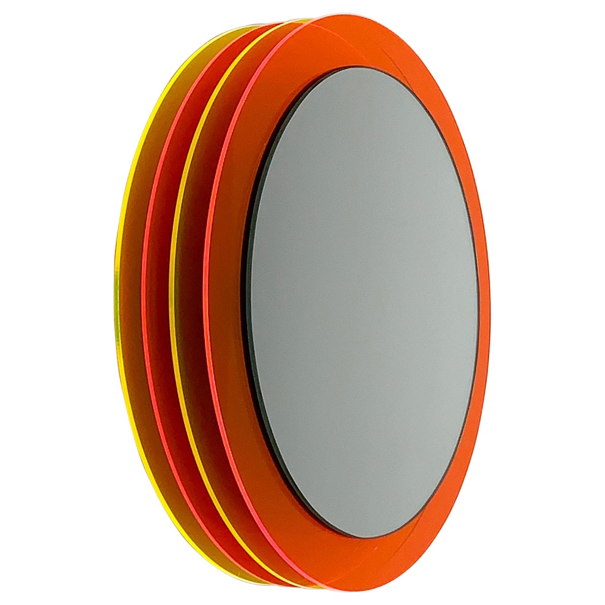 Sunset 344a, specchio da parete con plexiglass, scultura di design di Andreas Berlin