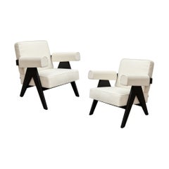 Set of 2 Pierre Jeanneret 053 Capitol Complex Armchair by Cassina