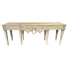 Italian Neoclassical Carved and Painted Console