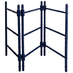 French Faux Bamboo Towel Rack, circa 1910